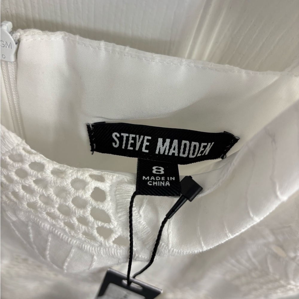 Steve Madden White Mini Dress